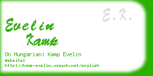 evelin kamp business card